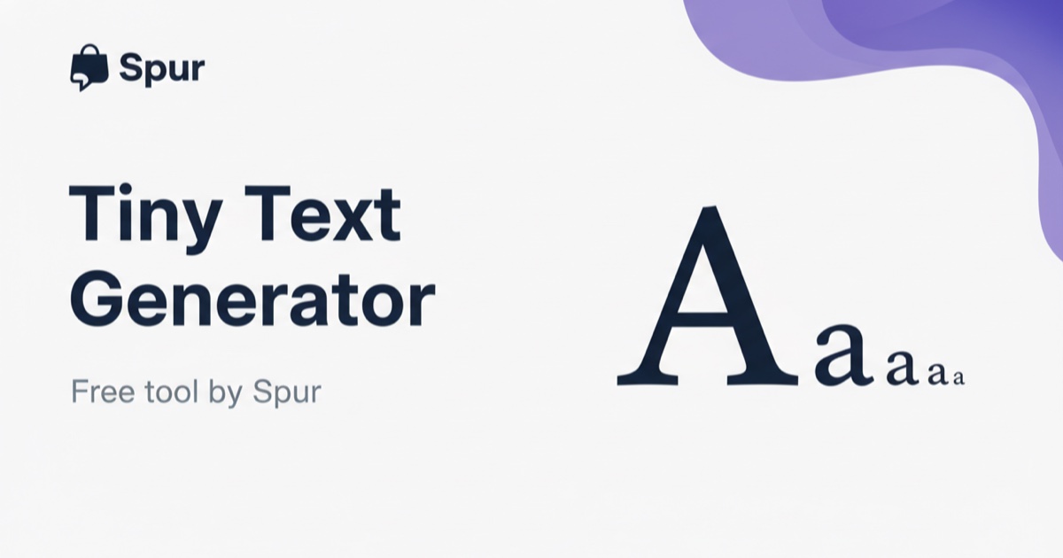 Random Small Text/image Tiny Text Generator – ᵗⁱⁿʸ, sᴍᴀʟʟ ᴄᴀᴘs, ₛᵤᵦₛcᵣᵢₚₜ | Spur
